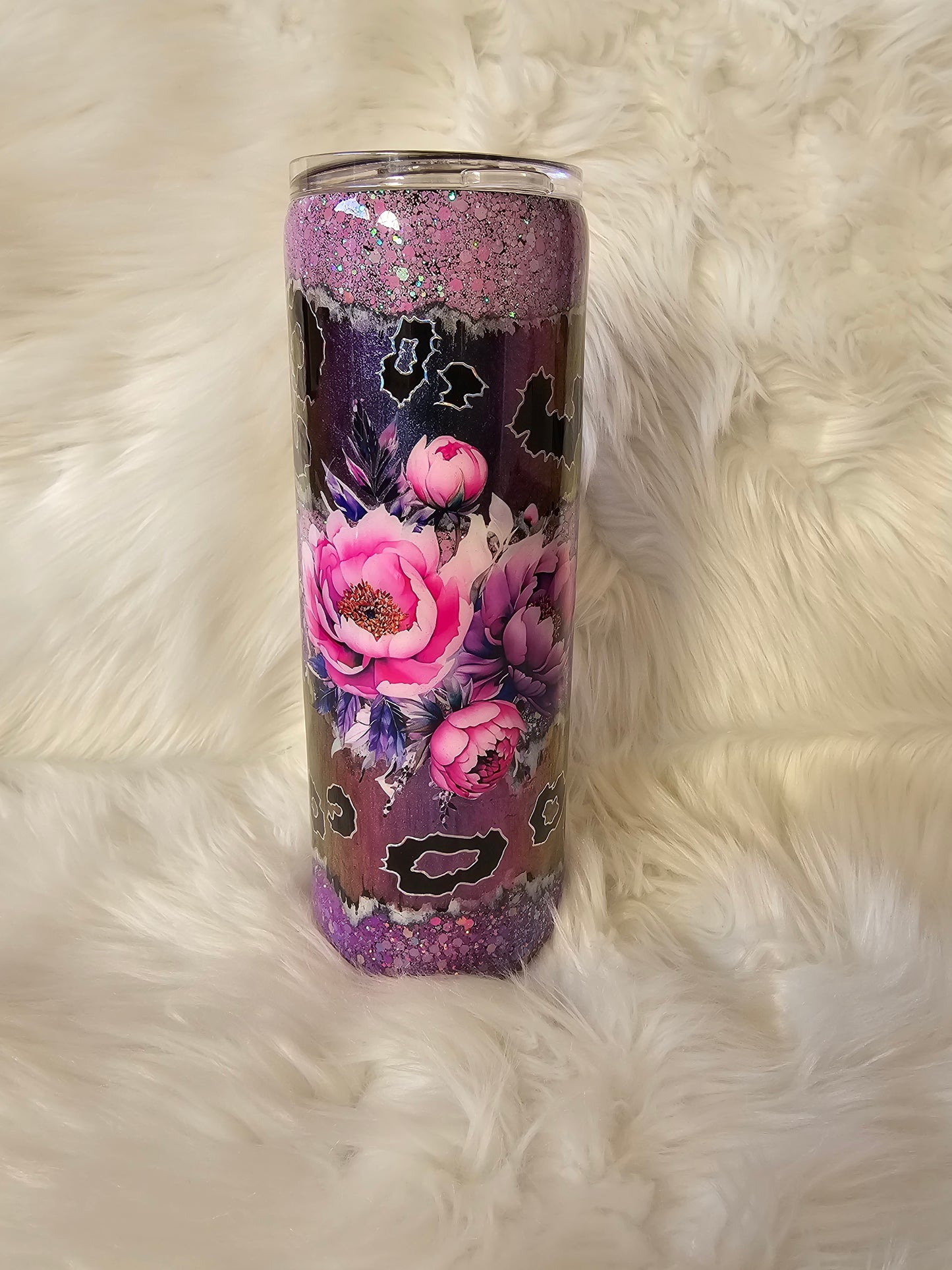 RTS {Purple Throw Down} 20oz Tumbler