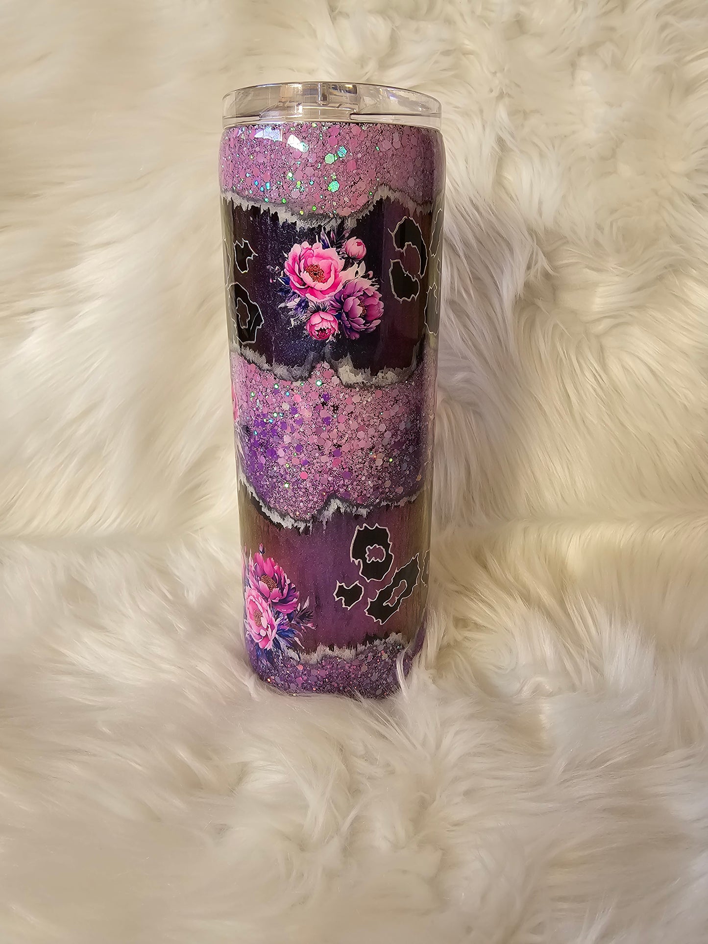RTS {Purple Throw Down} 20oz Tumbler